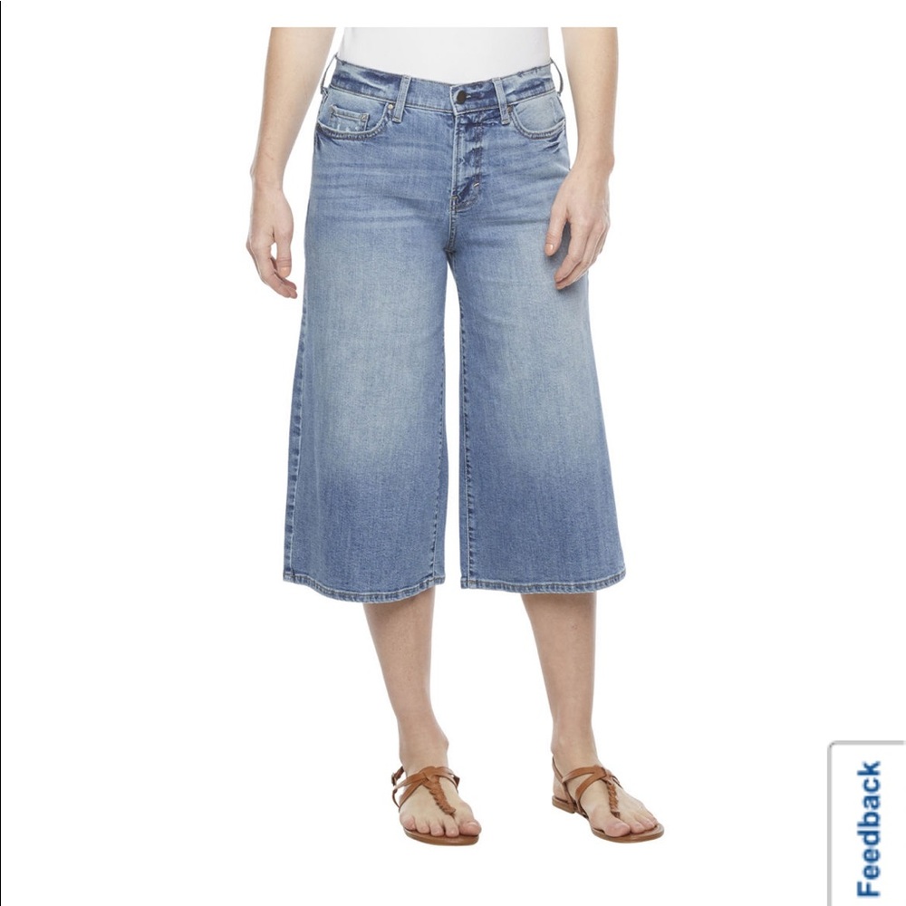 COPY - A.n.a. High Rise Tall Wide Leg Crop Culottes Jeans